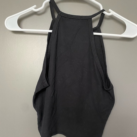 Suede cropped halter top - Picture 3 of 3